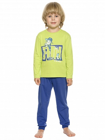 

Пижама для мальчиков Pelican NFAJP3224U цв. зеленый р. 92, NFAJP3224U