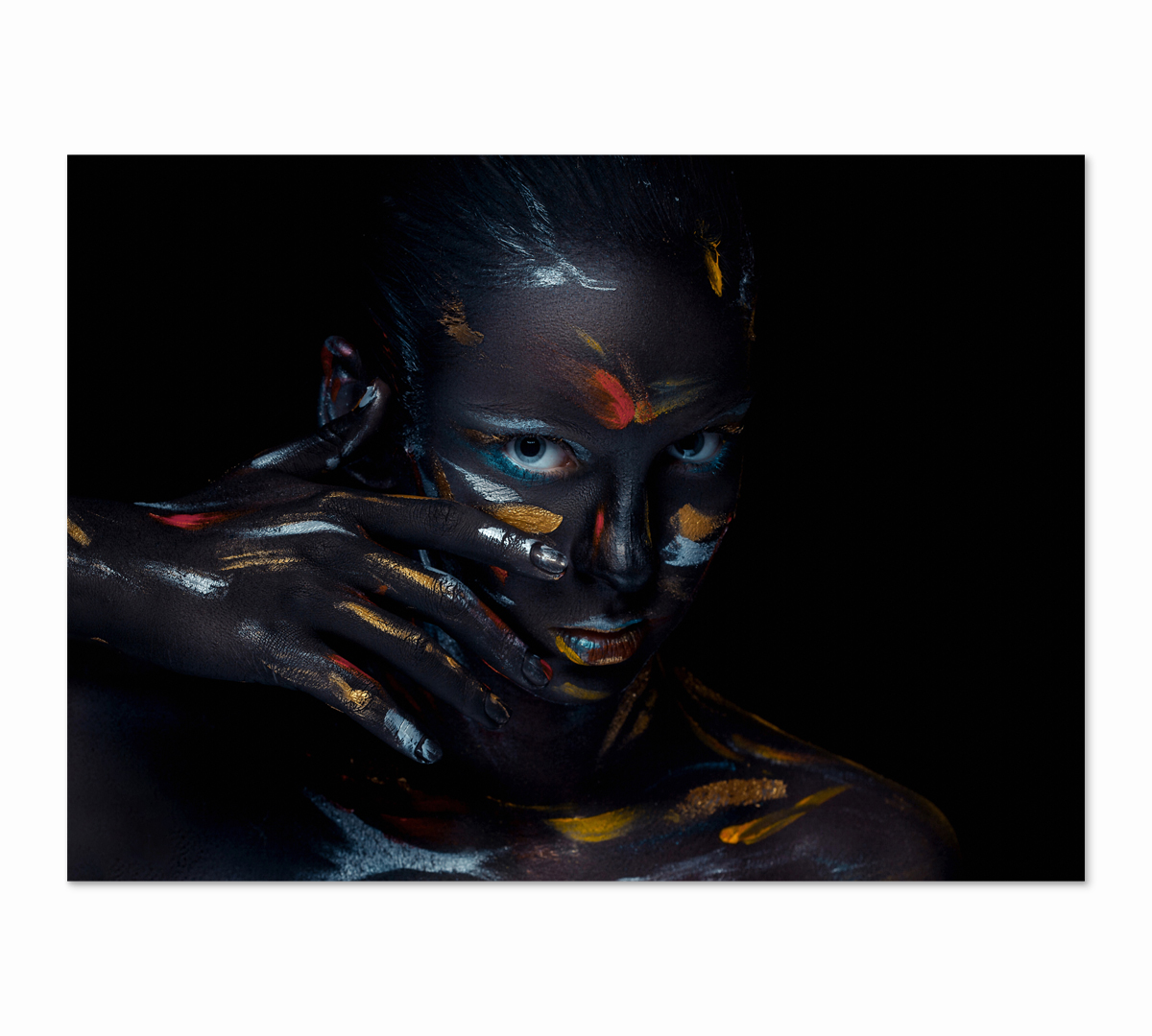 

Картина интерьерная на холсте Poly Print Art Прикосновение цвета 70х50 см