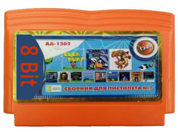 Сборник игр для пистолета 12 в 1 AA-1202 №2 DARKWIN DUCK / CHIP and DALE 1 (8 bit)