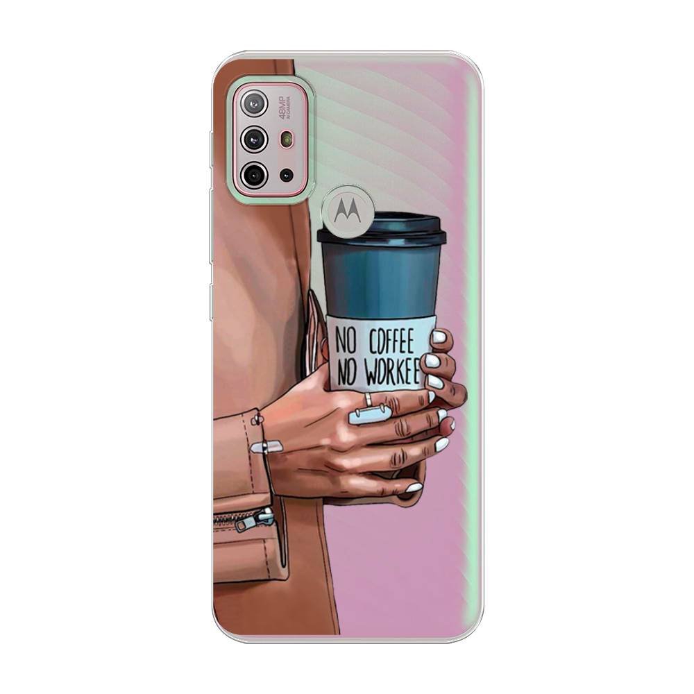 

Чехол Awog на Lenovo K13 Note/Motorola Moto G10/G20/G30 "No coffee", Разноцветный, 242150-7