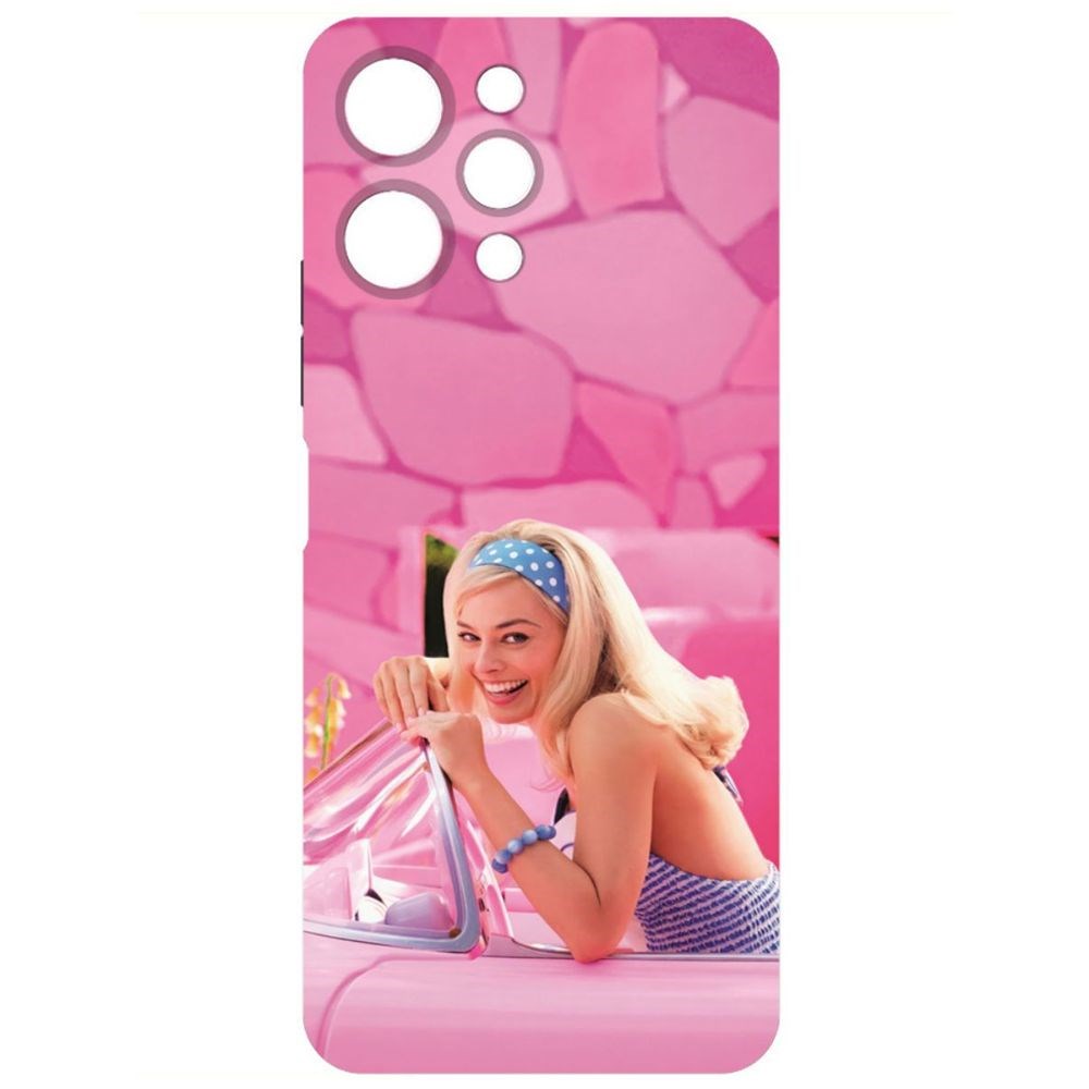 

Чехол-накладка Krutoff Soft Case Барби в розовом для Xiaomi Redmi 12 черный