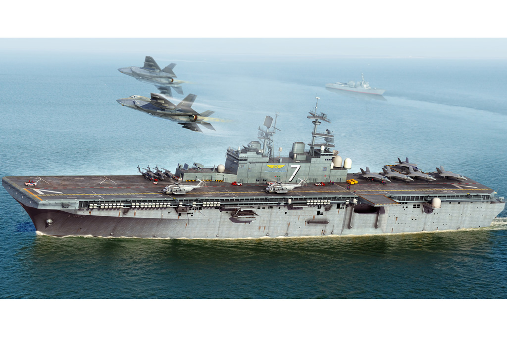 фото Сборная модель hobbyboss 1/700 uss iwo jima lhd-7 83408