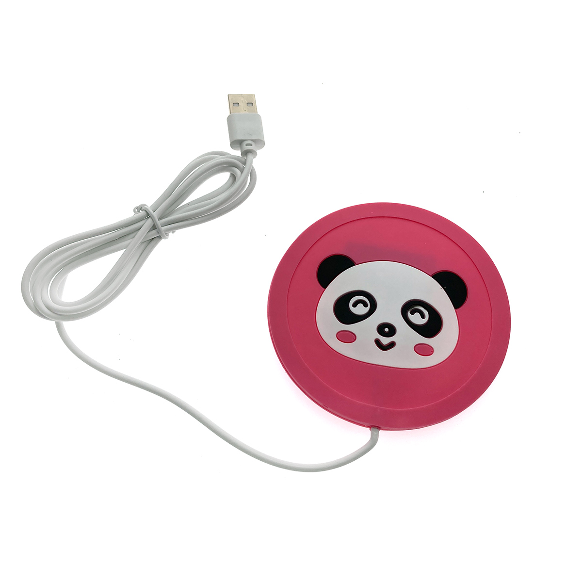 фото Подставка под кружку с подогревом lb-bpg силиконовая usb "зверюшки" панда, розовый espada