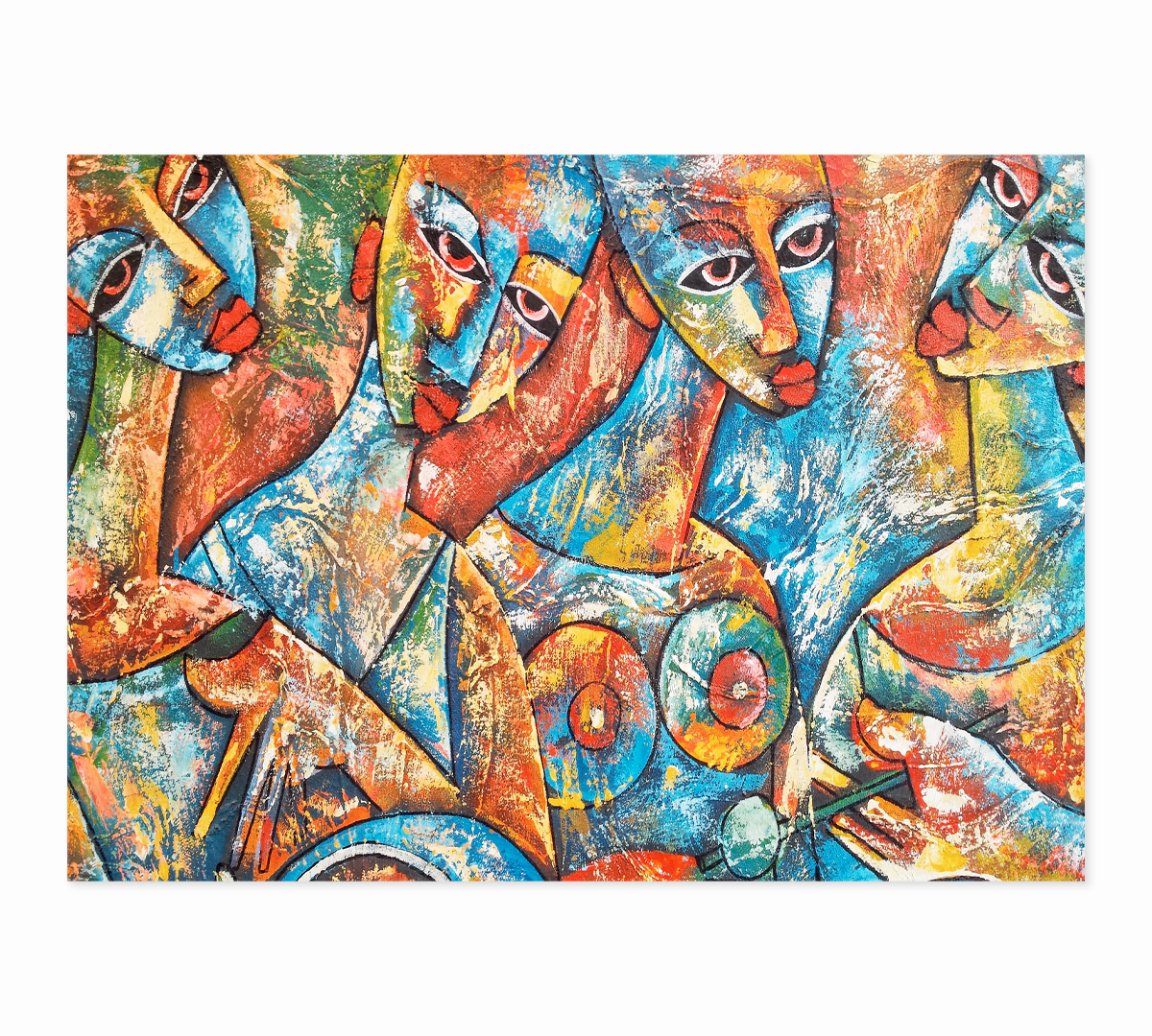 

Картина интерьерная на холсте Poly Print Art Абстрактная графика 1 70х50 см