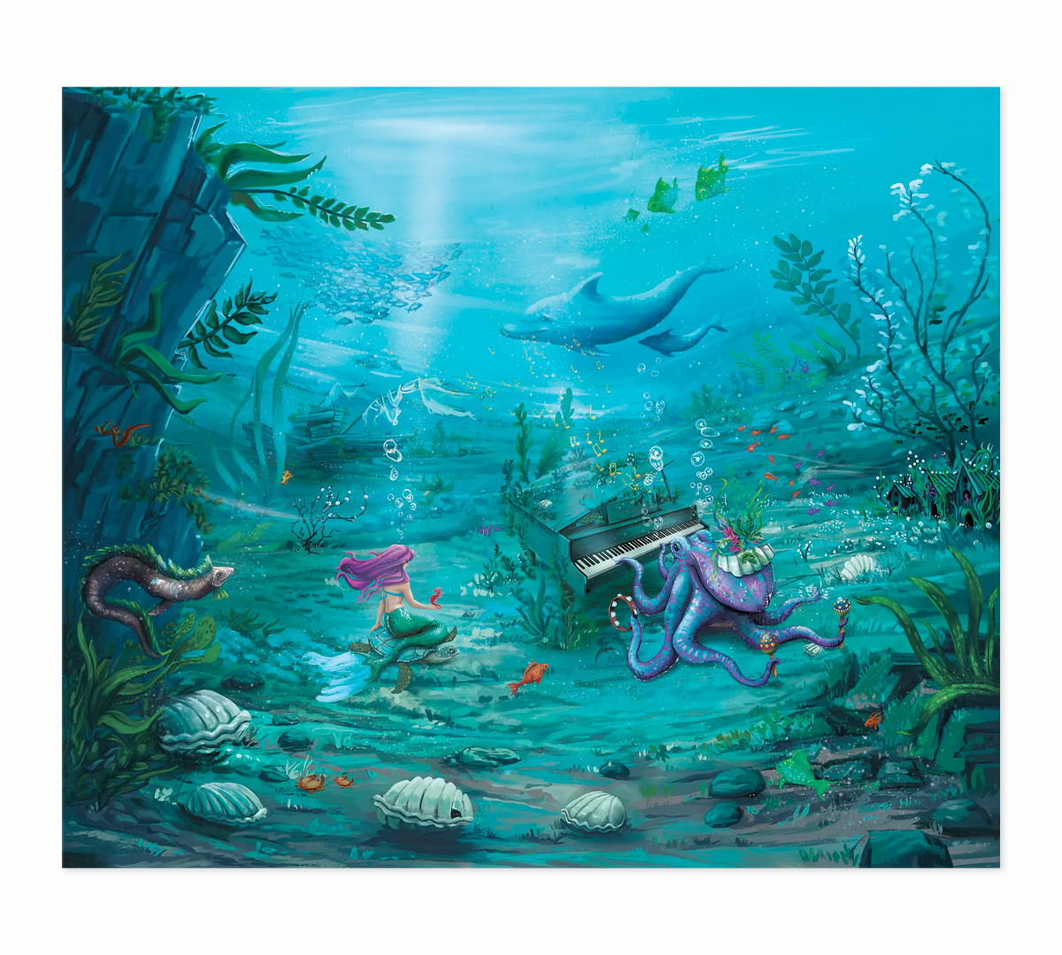 

Картина интерьерная на холсте Poly Print Art Русалочка 70х60 см.