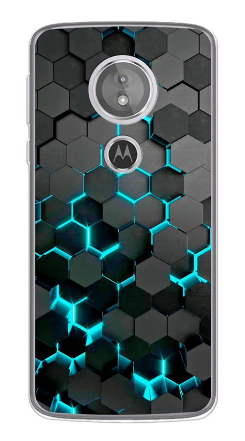

Чехол Awog на Motorola Moto G6 Play / Моторола Мото G6 Плэй "Соты бирюзовые", Разноцветный, 240950-3