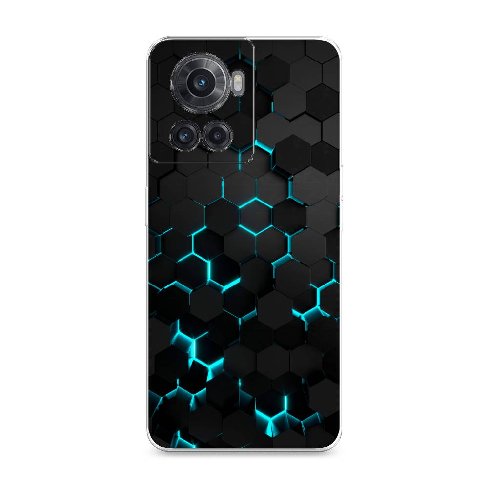 

Чехол Awog на OnePlus 10R / ВанПлас 10R "Соты бирюзовые", Разноцветный, 152950-3