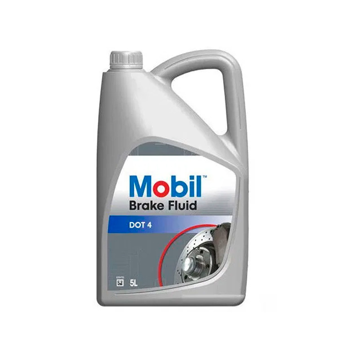 фото Тормозная жидкость mobil brake fluid dot4 150905r, 5 л