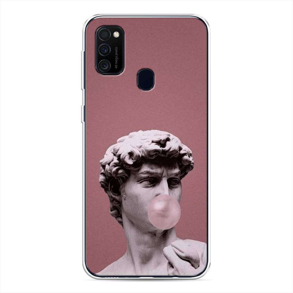 

Чехол Awog на Samsung Galaxy M21 "Modern David", Разноцветный, 29750-9