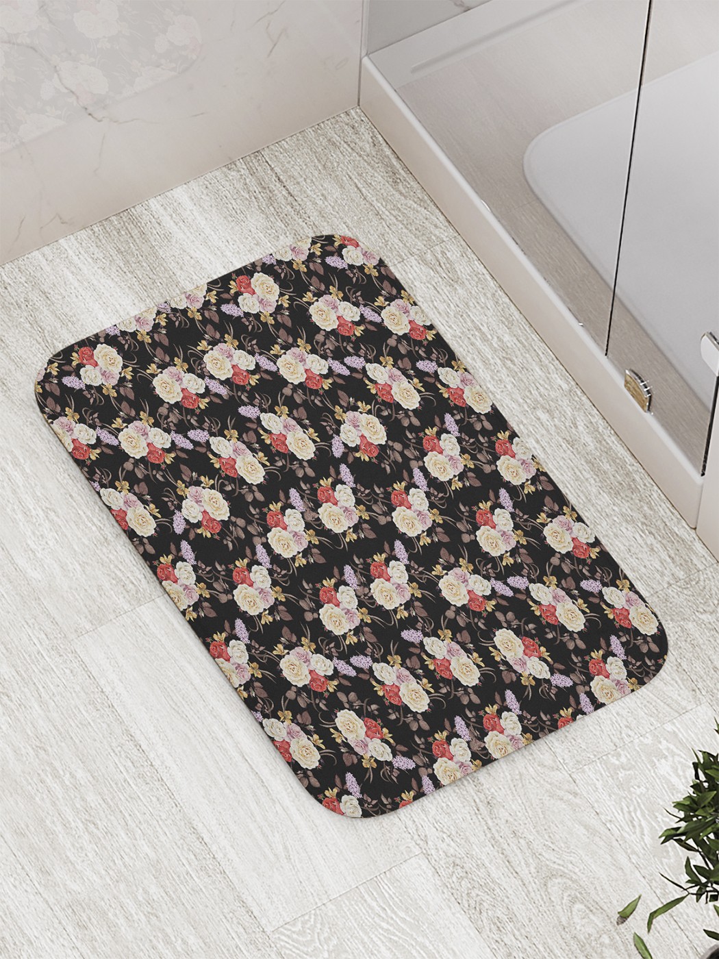 

bath_8077 Коврик противоскользящий для ванной, сауны, бассейна, 77х52 см