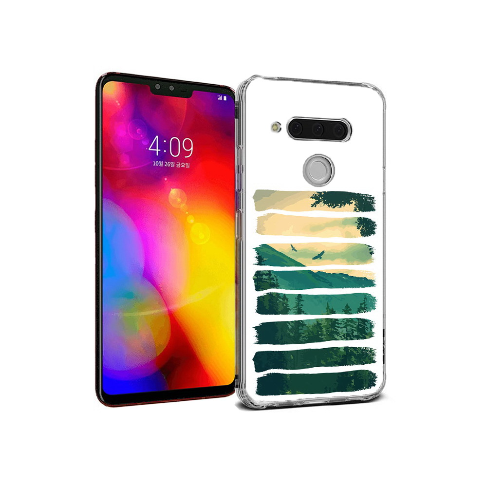 

Чехол MyPads Tocco для LG V40 ThinQ Лесная чаща (PT121590.74.107), Прозрачный, Tocco