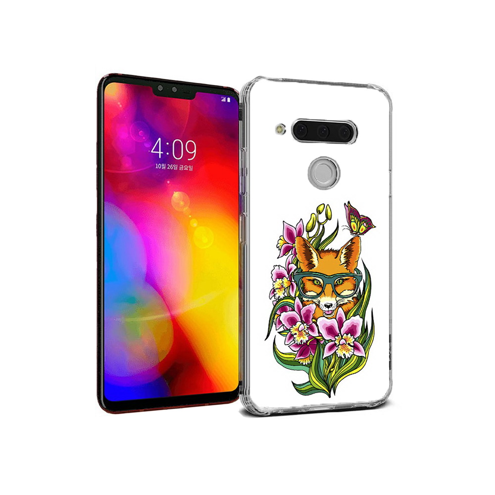 

Чехол MyPads Tocco для LG V40 ThinQ Лиса в цветах (PT121590.74.108), Прозрачный, Tocco