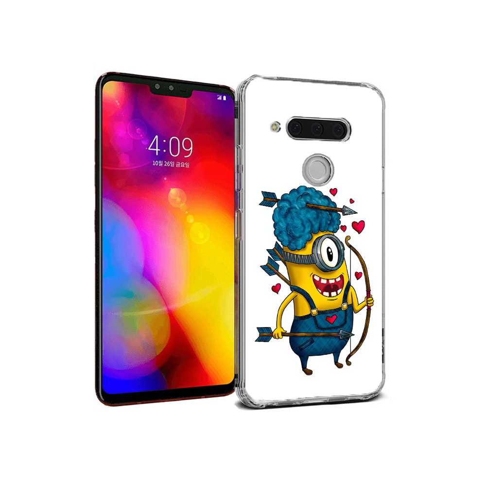 

Чехол MyPads Tocco для LG V40 ThinQ Миньон купидон (PT121590.74.117), Прозрачный, Tocco
