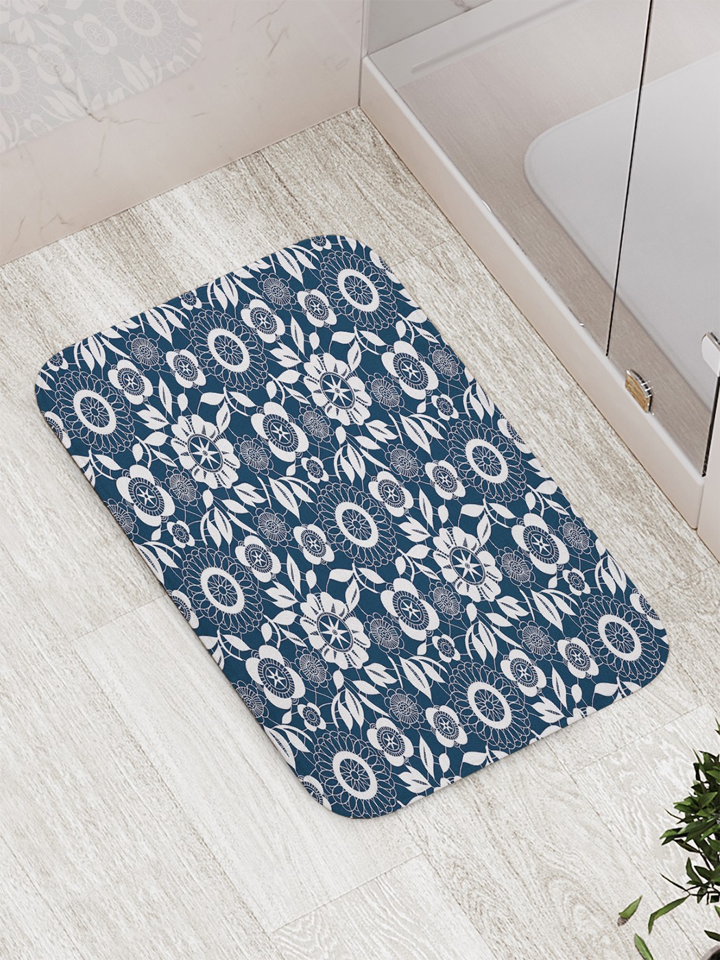 

bath_14393 Коврик противоскользящий для ванной, сауны, бассейна, 77х52 см