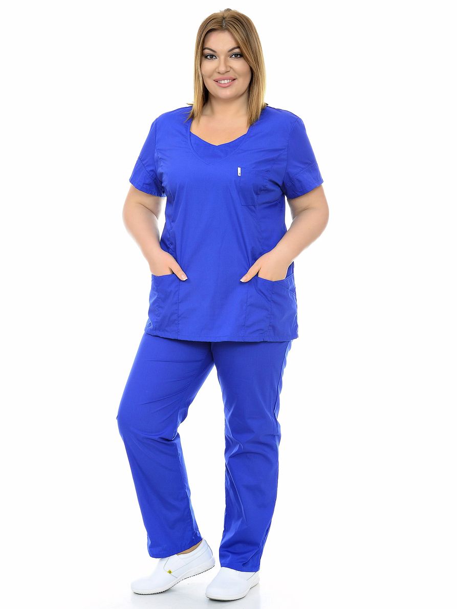 

Костюм медицинский женский MedicalWear Олеся 104 синий 56, Олеся 104