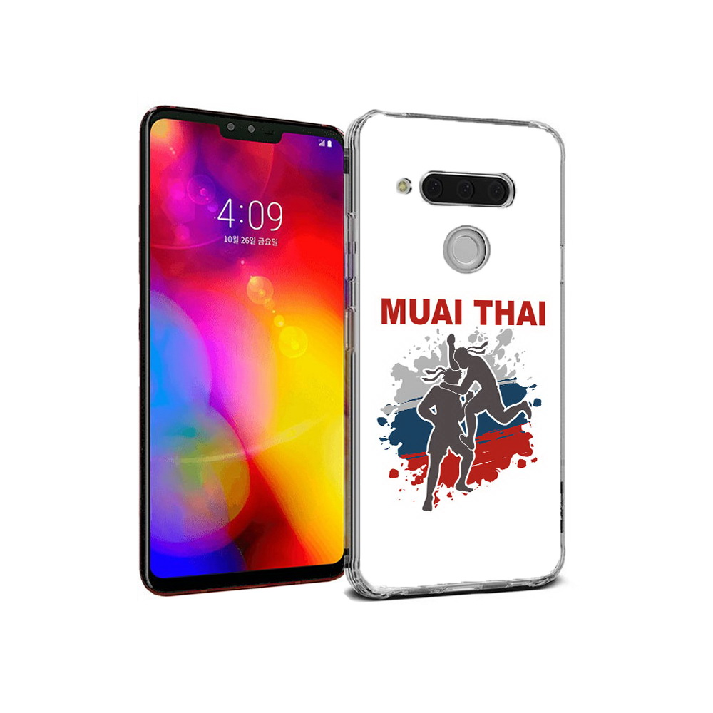 

Чехол MyPads Tocco для LG V40 ThinQ Муайтай (PT121590.74.123), Прозрачный, Tocco