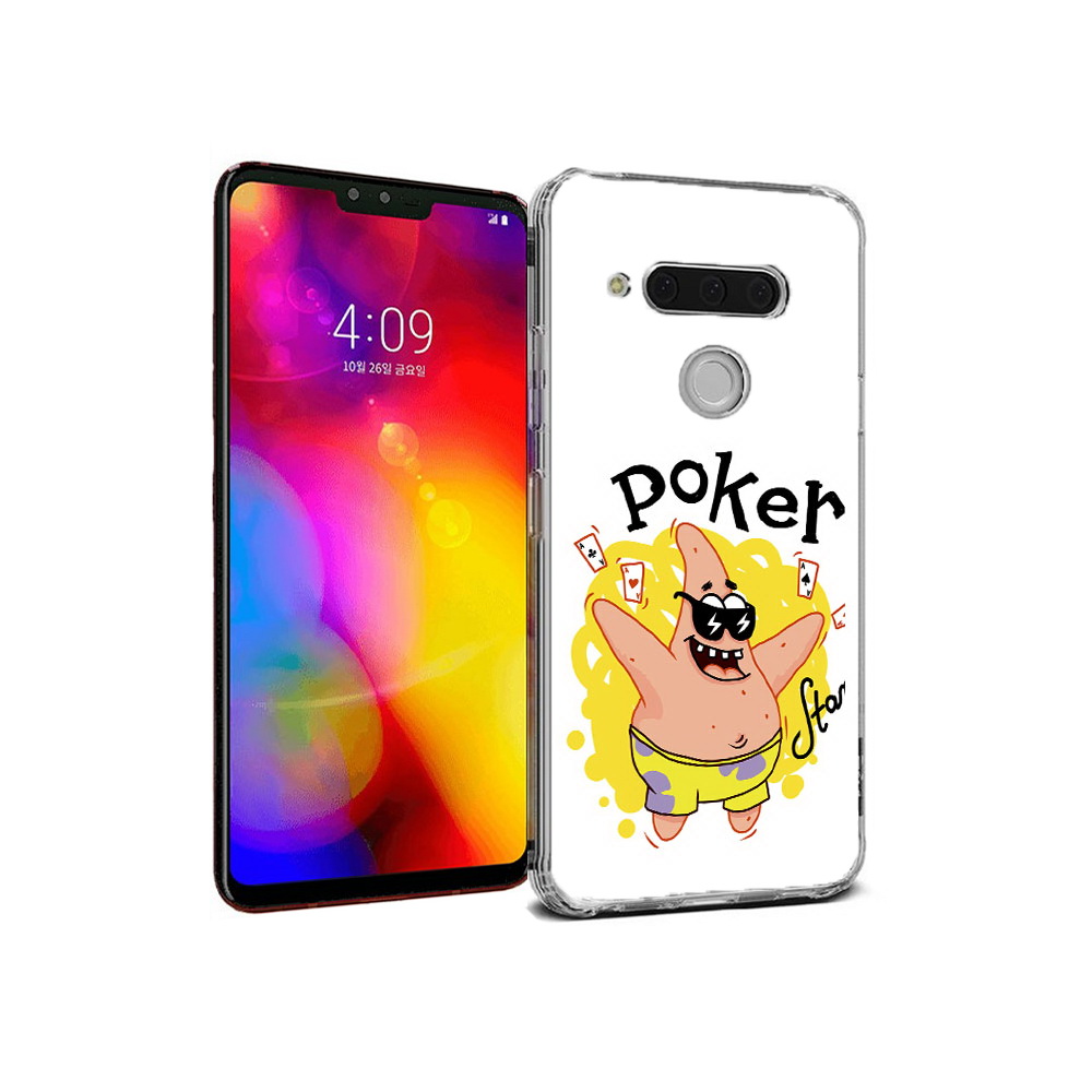

Чехол MyPads Tocco для LG V40 ThinQ Патрик (PT121590.74.133), Прозрачный, Tocco
