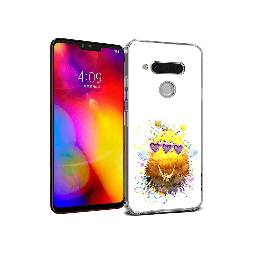 

Чехол MyPads Tocco для LG V40 ThinQ Пушитый шмель (PT121590.74.143), Прозрачный, Tocco