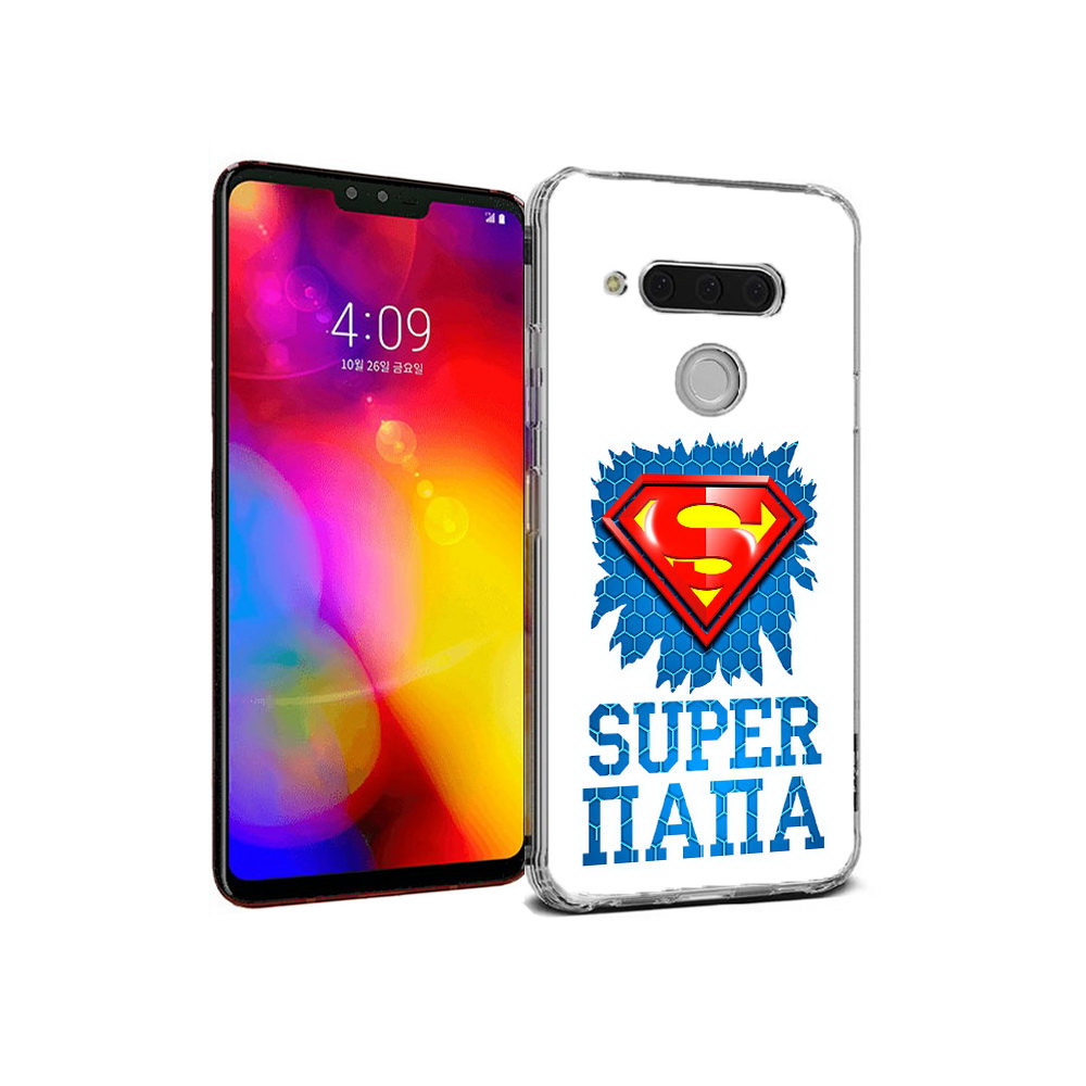 

Чехол MyPads Tocco для LG V40 ThinQ Супер Папа (PT121590.74.165), Прозрачный, Tocco