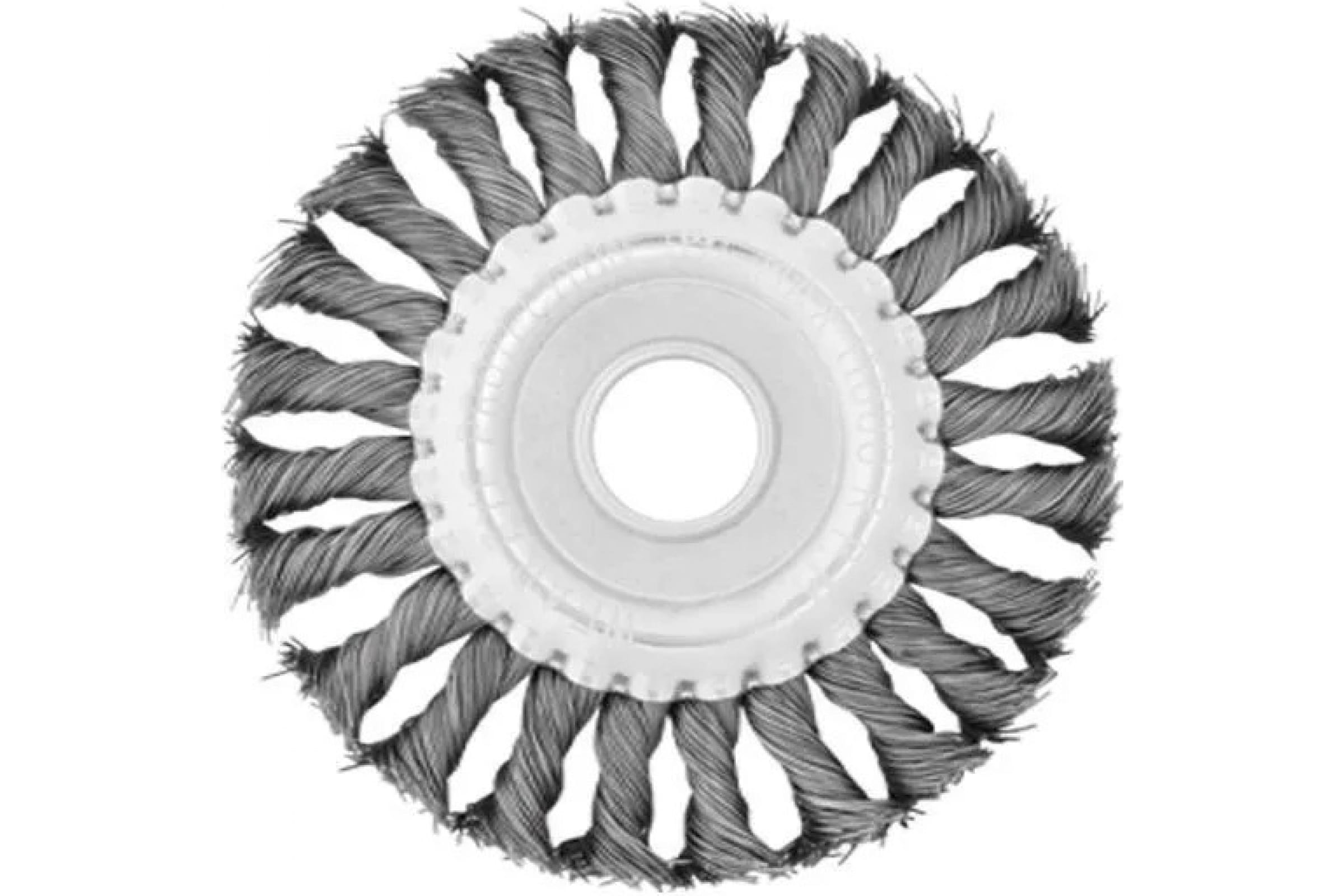 

Щетка кольцевая 125х22.2 мм, пучки витой проволоки INTERTOOL BT-7125
