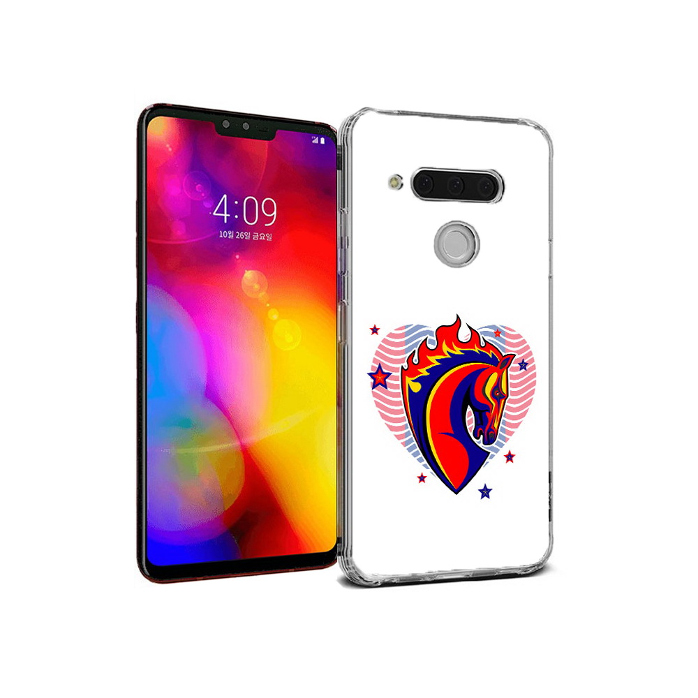 

Чехол MyPads Tocco для LG V40 ThinQ ФК ЦСЛ Лошадь (PT121590.74.180), Прозрачный, Tocco