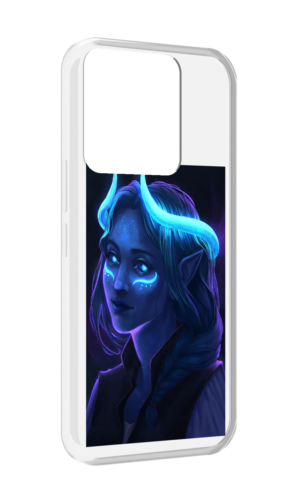 

Чехол MyPads девушка синяя ледяная женский для Tecno Spark Go 2022 / Tecno Spark 8C, Прозрачный, Tocco