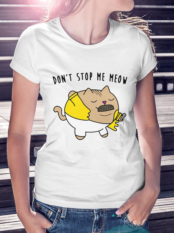 

Футболка женская Dream Shirts Котик Меркьюри белая 2XL, Белый, Котик Меркьюри