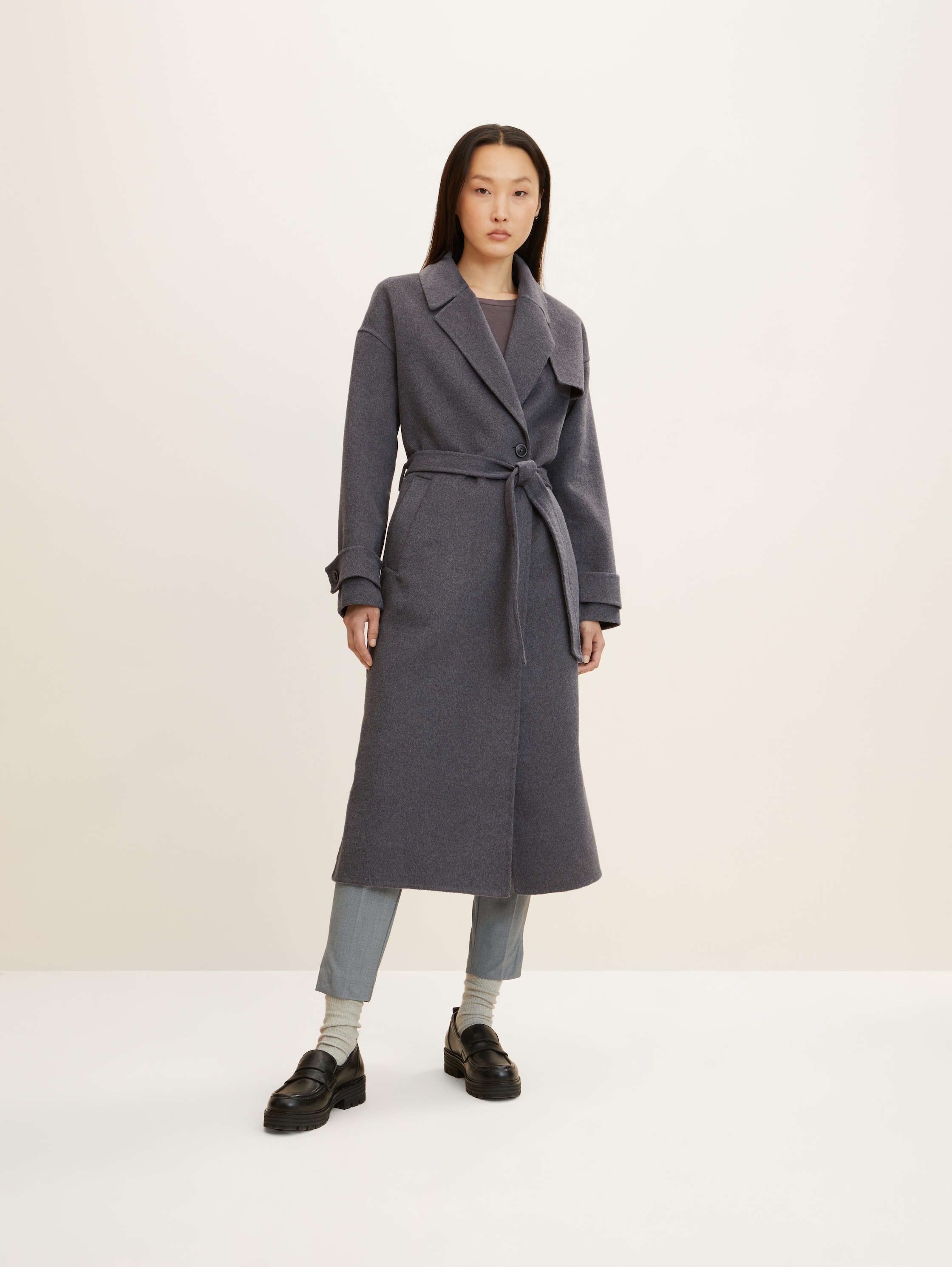 

Пальто женское TOM TAILOR 1032464 серое L, 1032464
