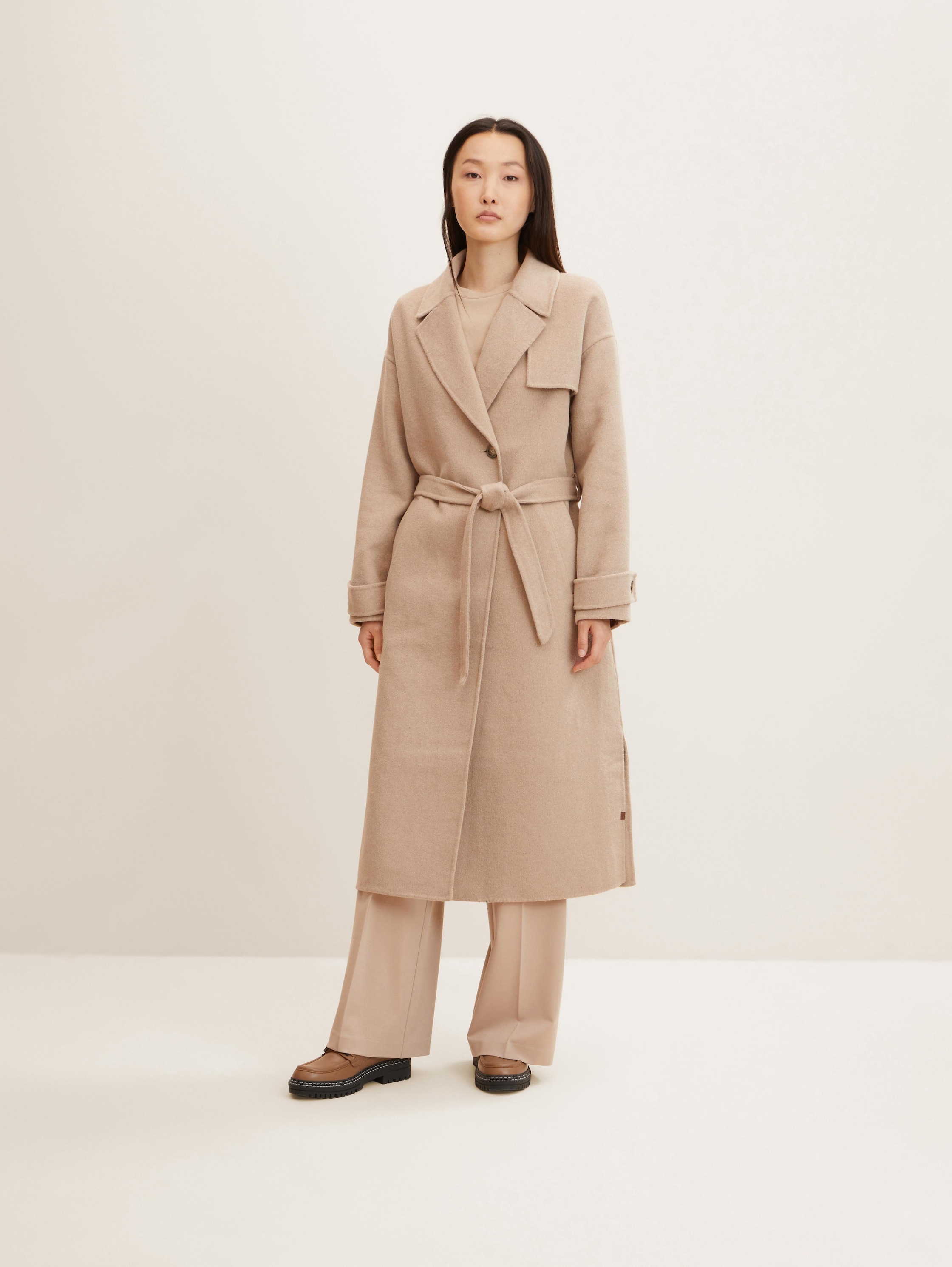 

Пальто женское TOM TAILOR 1032464 коричневое XS, 1032464