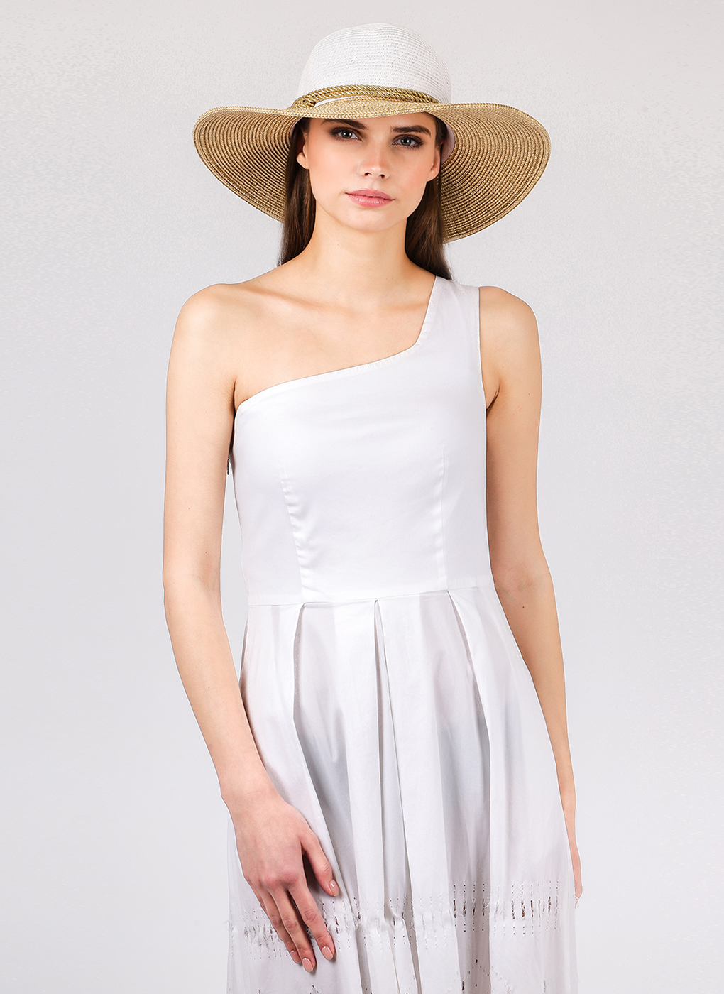 

Шляпа женская Каляев 53898 белая, One Size, 53898