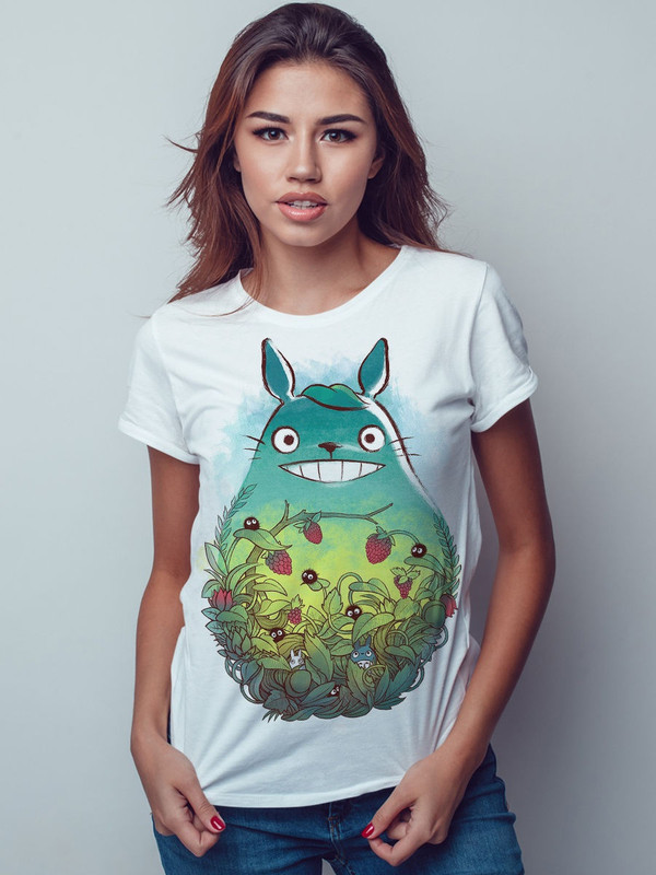 

Футболка женская Dream Shirts Мой Друг Тоторо белая 3XL, Белый, Мой Друг Тоторо