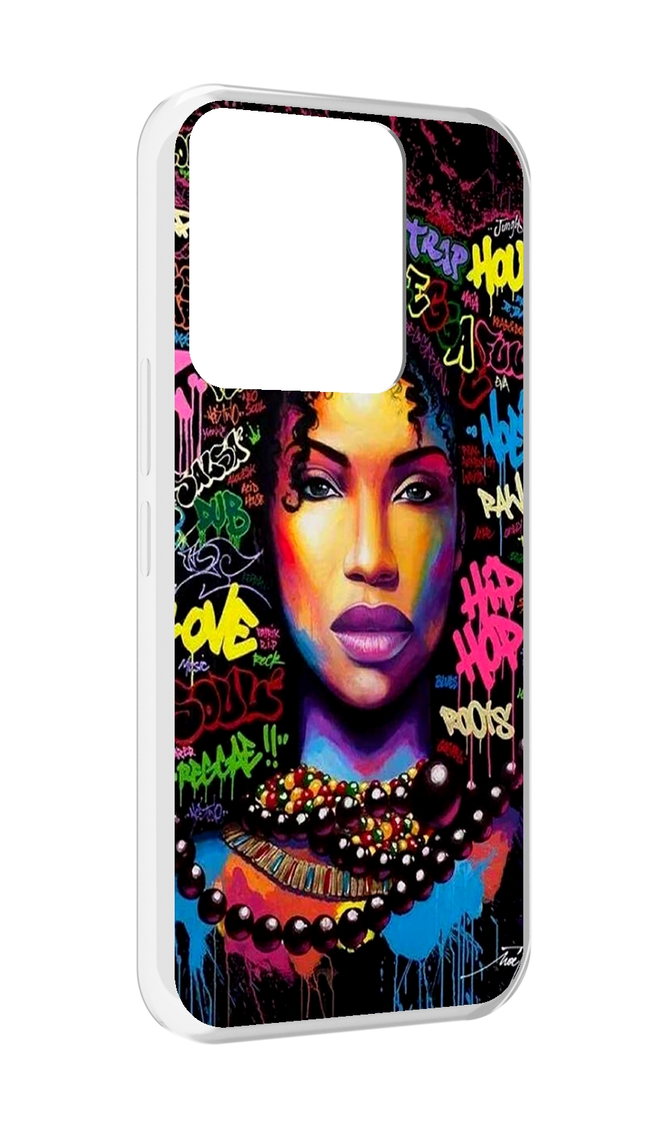 

Чехол MyPads девушка-в-граффити женский для Tecno Spark Go 2022 / Tecno Spark 8C, Прозрачный, Tocco