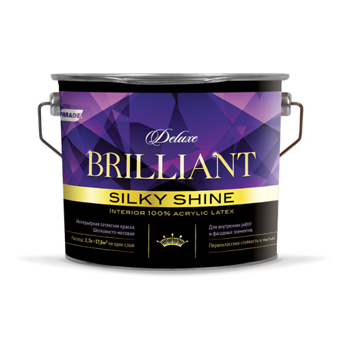 Краска интерьерная Parade Brilliant Silky Shine база А 2,7 л