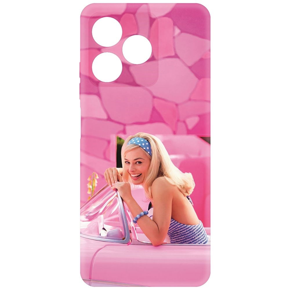 

Чехол-накладка Krutoff Soft Case Барби в розовом для Realme C53 черный