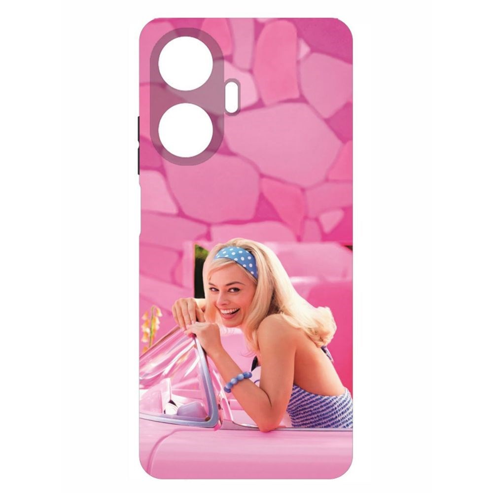 

Чехол-накладка Krutoff Soft Case Барби в розовом для Realme C51 черный