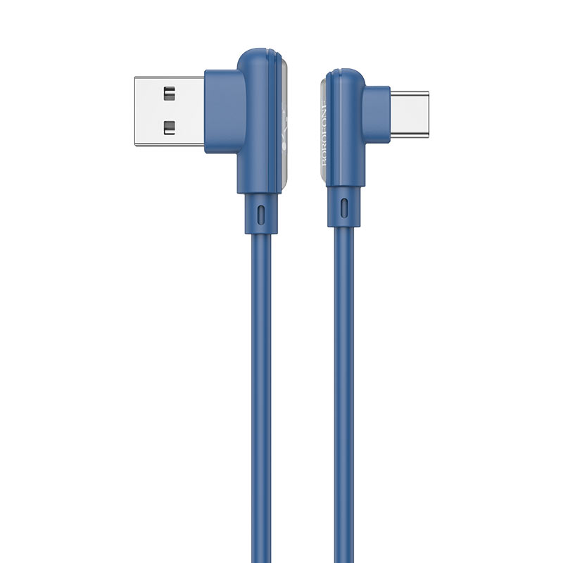 

Дата-кабель Borofone BX58 USB - Type-C TPE 3A 1 м, Blue