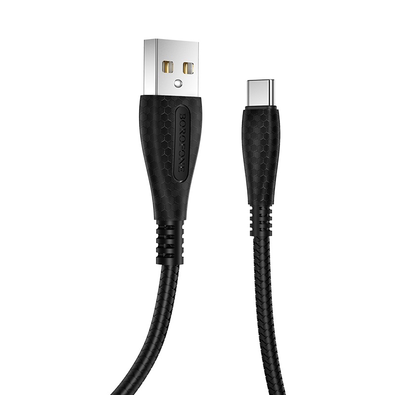 

Дата-кабель Borofone BX38 USB - Type-C TPE 2.4A 1 м, Black