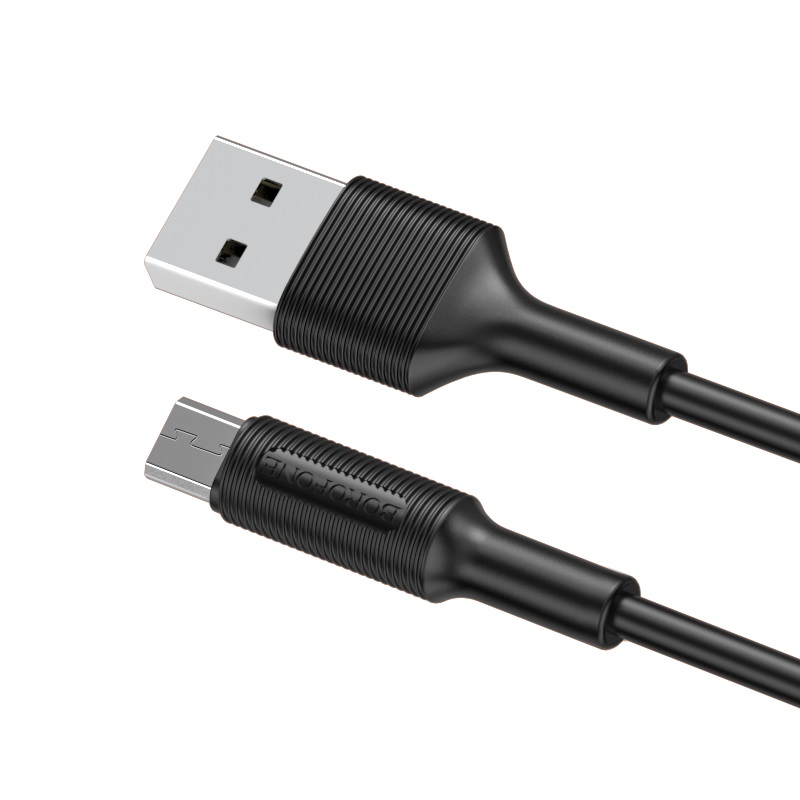 

Дата-кабель Borofone BX1 USB-microUSB, TPE, 2.0A, 1 м, Black