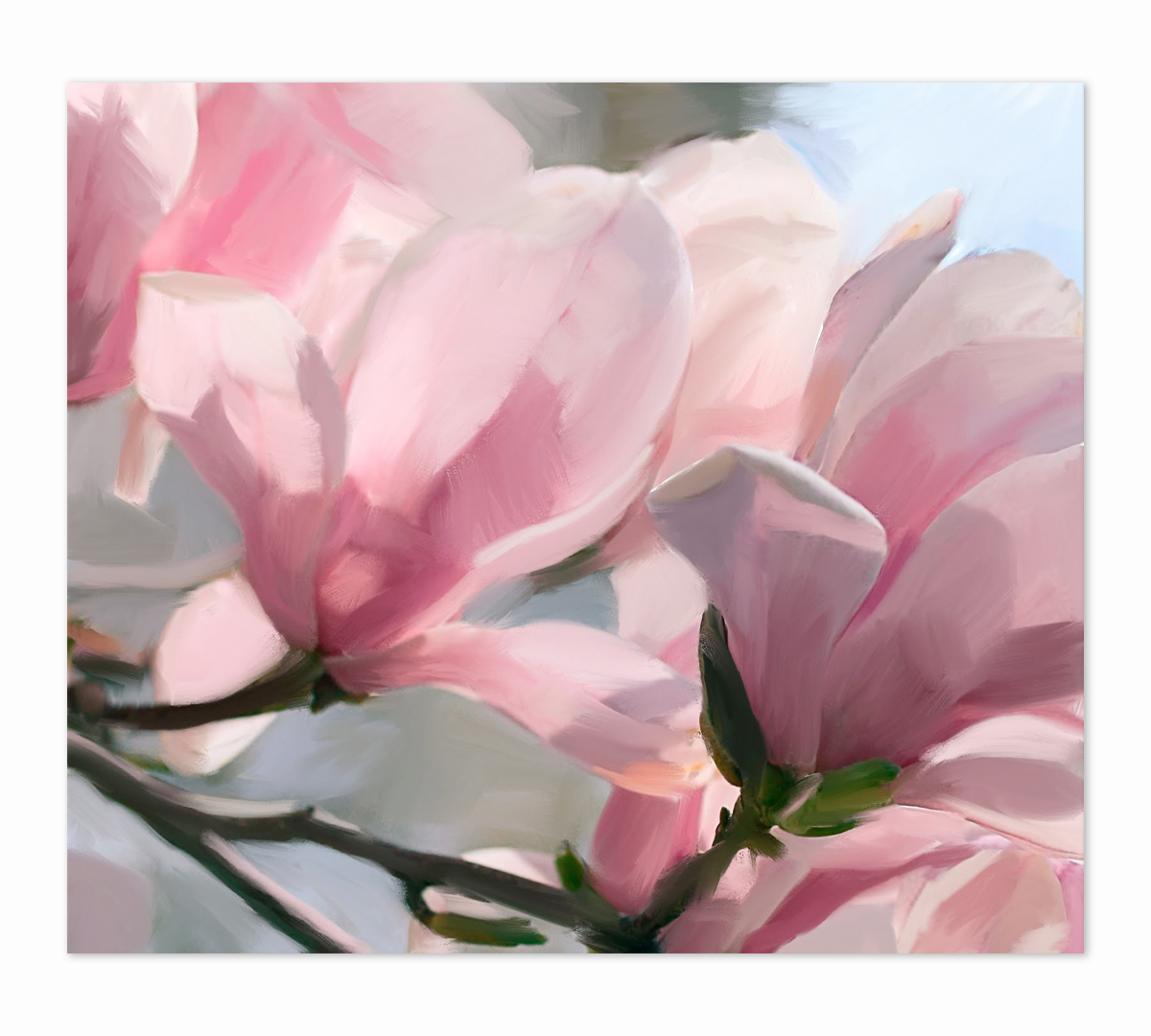 

Картина интерьерная на холсте Poly Print Art Магнолия 50х40 см.