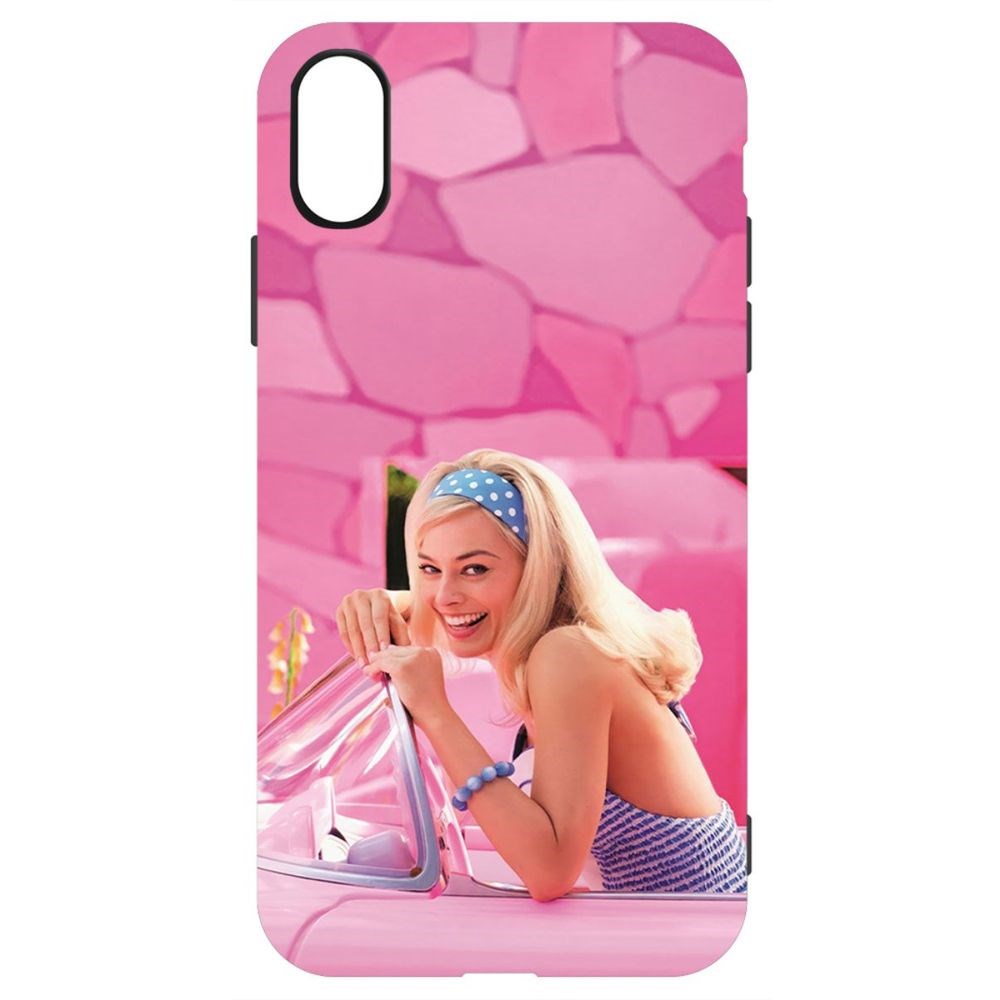 

Чехол-накладка Krutoff Soft Case Барби в розовом для iPhone X черный
