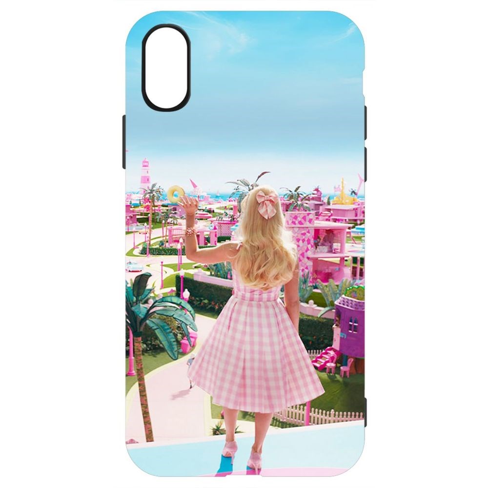 

Чехол-накладка Krutoff Soft Case Барбиленд для iPhone X черный