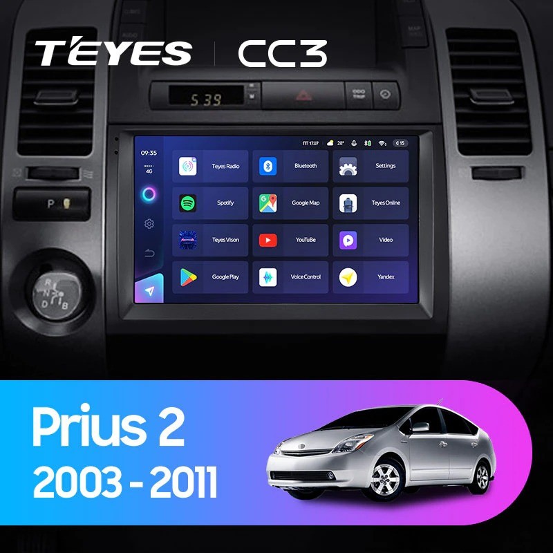 Штатная магнитола Teyes CC3 432 Toyota Prius XW20 2003-2011 3860000₽