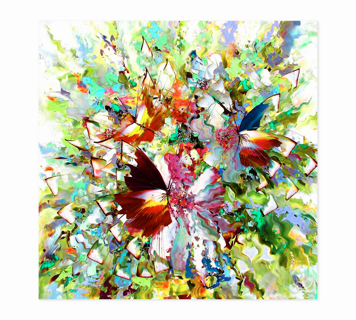 

Картина интерьерная на холсте Poly Print Art Бабочки 60х60 см.