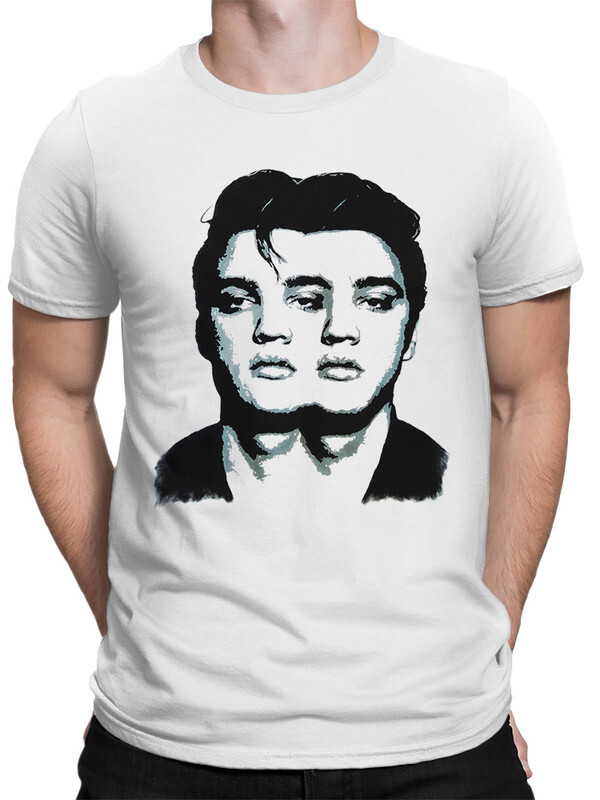 

Футболка мужская Dream Shirts Элвис Пресли - Elvis Presley белая M, Элвис Пресли - Elvis Presley