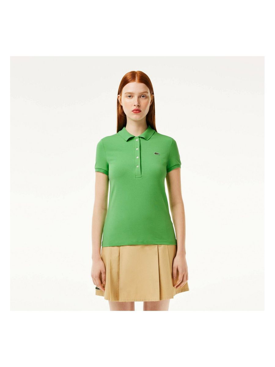 

Футболка женская Lacoste LA221D0B6 зеленая 38 EU, Зеленый, LA221D0B6