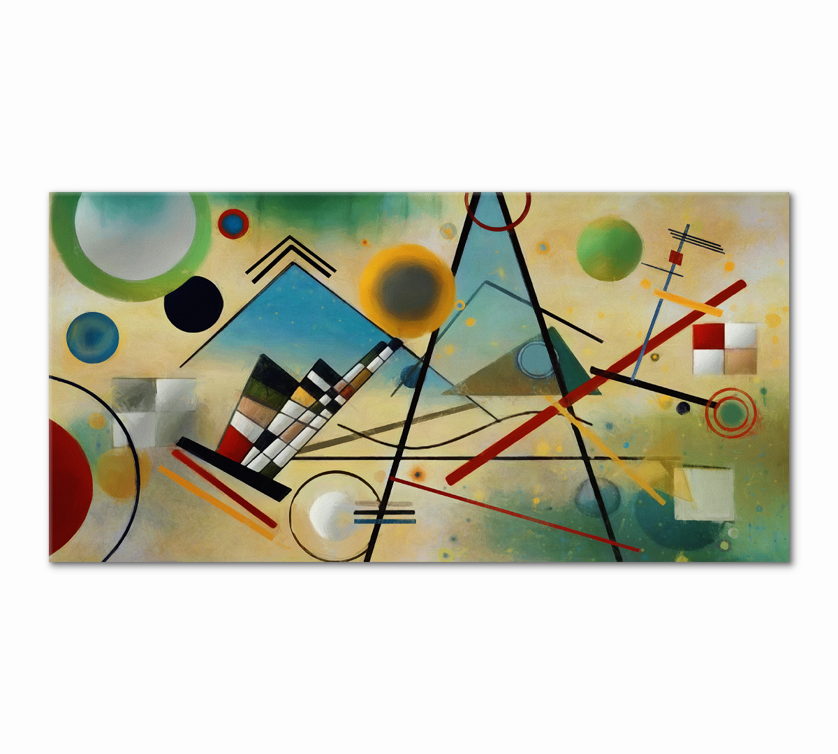 

Картина интерьерная на холсте Poly Print Art В мире Кандинского 2 30х60 см.