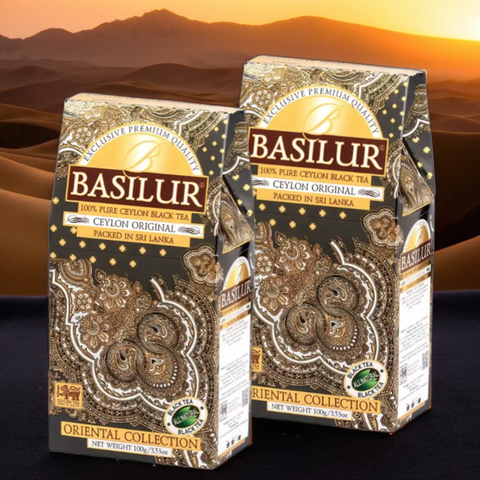 

Чай листовой Basilur Настоящий Цейлон, 100 г х 2 шт