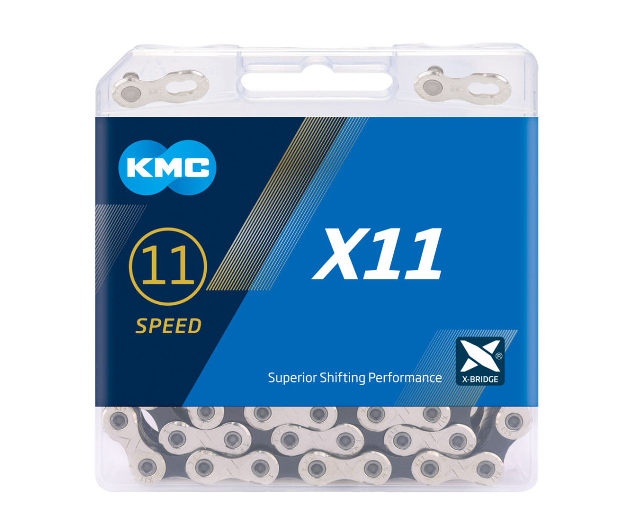 

Цепь KMC X11, 11 ск., 118 зв., Серебристый, X11