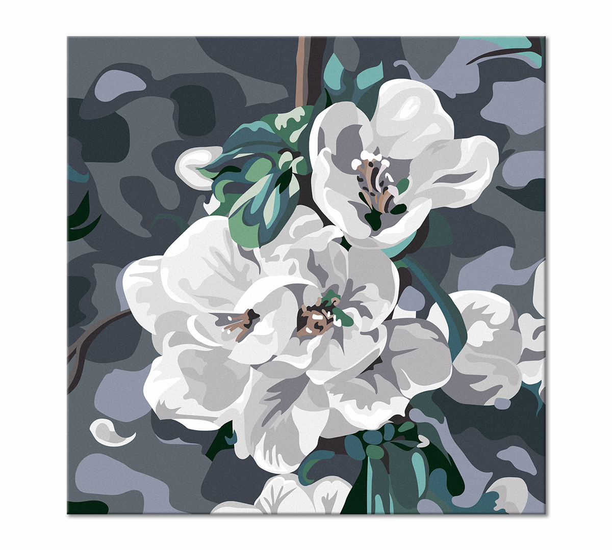 

Картина интерьерная на холсте Poly Print Art Зимняя вишня 70х70 см.