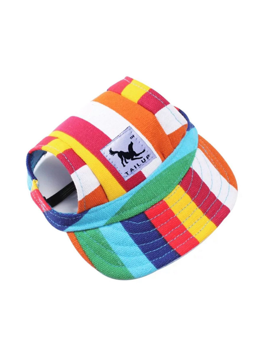 Кепка для собак Arnydog Радуга, для мелких пород, M, диаметр 11 см